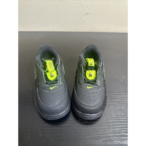 Toddlers Air Force 1 Black Lime Green Size 6C - Picture 2 of 8